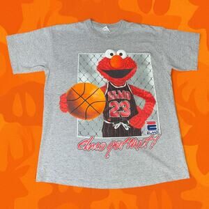 vintage 90s Elmo Jim Henson Parody basketball tee Size XL